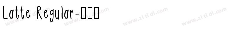 Latte Regular字体转换
